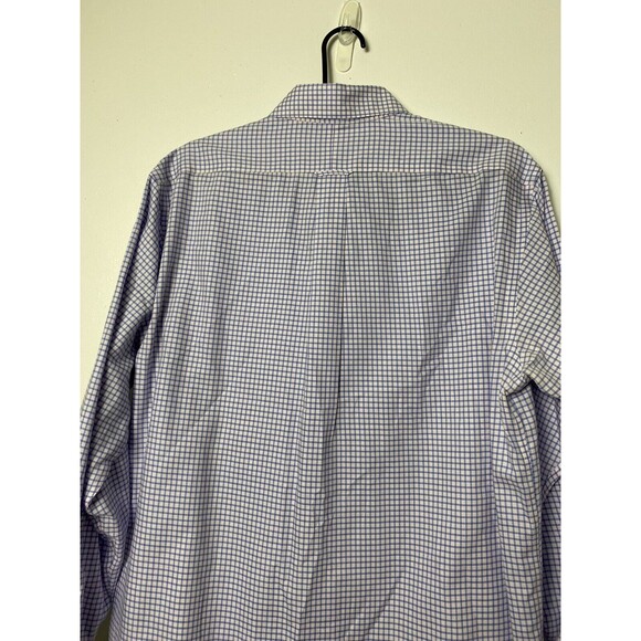 Gold Label Roundtree & Yorke Non-Iron Performance 16/33  100% Cotton Check Shirt - Picture 13 of 14